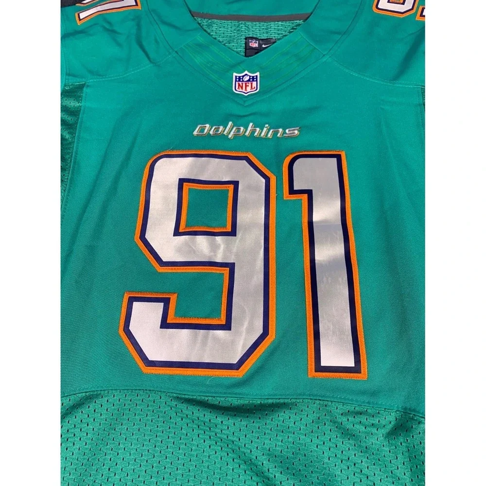 Nike Cameron Wake Miami‎ Dolphins On-Field Jersey Men's Size 44 Aqua NWT